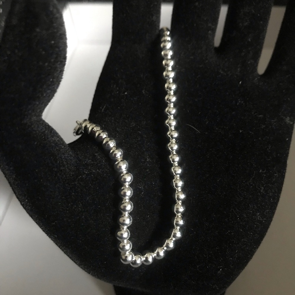 Sterling Silver Bead Bracelet